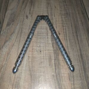 Vintage HMQ Metal Nut Cracker Hand Tool Walnut Opener 5 inch long. Has some wear